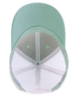Infinity Her CHARLIE Women's Modern Trucker Cap #color_Seafoam/ White