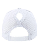 Infinity Her CHARLIE Women's Modern Trucker Cap #color_Snow Leopard/ White