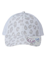 Infinity Her CHARLIE Women's Modern Trucker Cap #color_Snow Leopard/ White