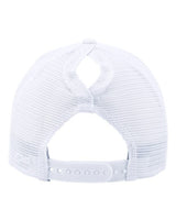 Infinity Her CHARLIE Women's Modern Trucker Cap #color_White/ White
