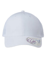 Infinity Her CHARLIE Women's Modern Trucker Cap #color_White/ White