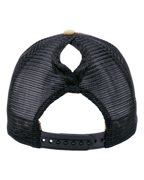 Infinity Her CHARLIE Women's Modern Trucker Cap #color_Leopard/ Black