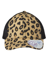 Infinity Her CHARLIE Women's Modern Trucker Cap #color_Leopard/ Black