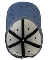 Infinity Her HATTIE Women's Garment-Washed Fashion Print Cap #color_Black/ White Polka Dots