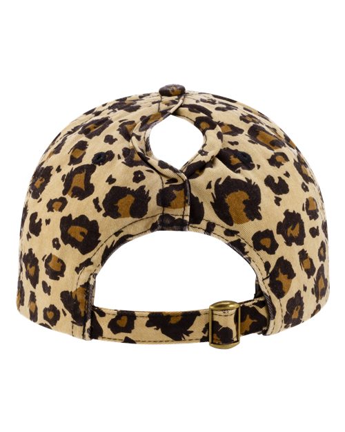 Infinity Her HATTIE Women's Garment-Washed Fashion Print Cap #color_Leopard