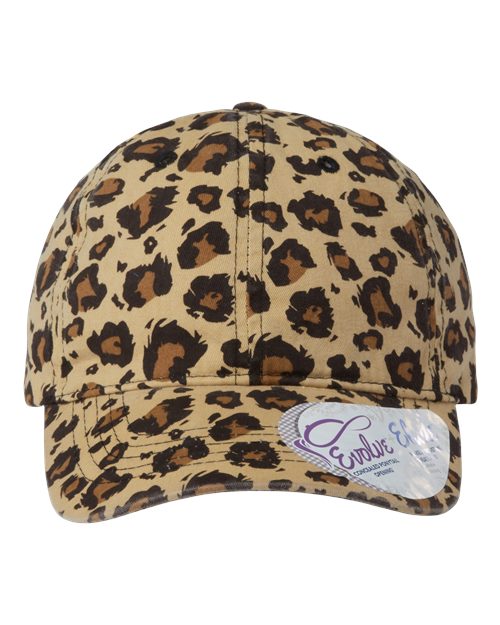 Infinity Her HATTIE Women's Garment-Washed Fashion Print Cap #color_Leopard