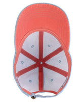 Infinity Her HATTIE Women's Garment-Washed Fashion Print Cap #color_Light Blue/ White Polka Dots