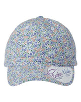 Infinity Her HATTIE Women's Garment-Washed Fashion Print Cap #color_Light Pink/ Floral