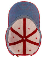 Infinity Her HATTIE Women's Garment-Washed Fashion Print Cap #color_Red/ White Polka Dots