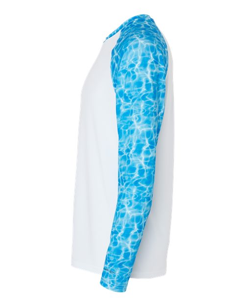 Paragon 231 Panama Colorblocked Long Sleeve T-Shirt #color_Blue Water