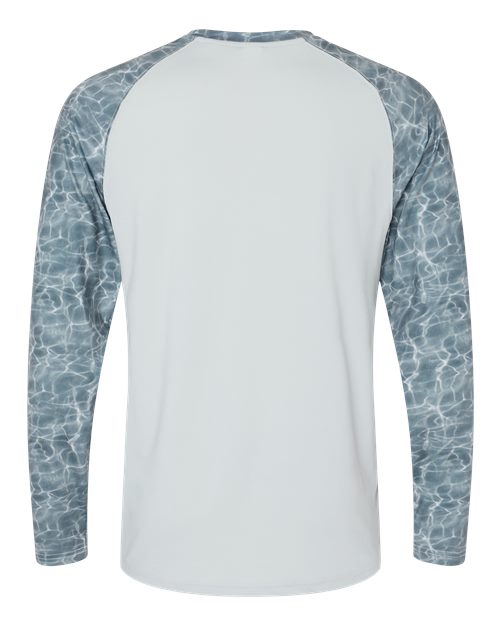 Paragon 231 Panama Colorblocked Long Sleeve T-Shirt #color_Grey Water