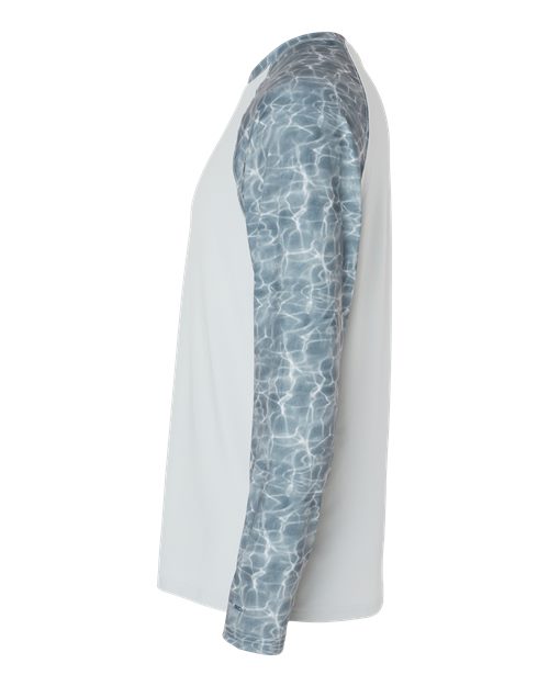 Paragon 231 Panama Colorblocked Long Sleeve T-Shirt #color_Grey Water
