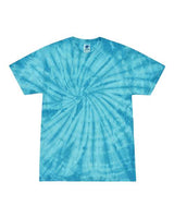 Tie-Dye CD101 Adult 5.4 oz. 100% Cotton Spider T-Shirt #color_SPIDER TURQUOISE