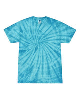 Tie-Dye CD101Y Youth 5.4 oz. 100% Cotton Spider T-Shirt #color_SPIDER TURQUOISE