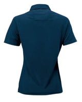 Paragon 106 Women's Contrast Insert Mesh Polo #color_Navy/ White