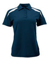 Paragon 106 Women's Contrast Insert Mesh Polo #color_Navy/ White