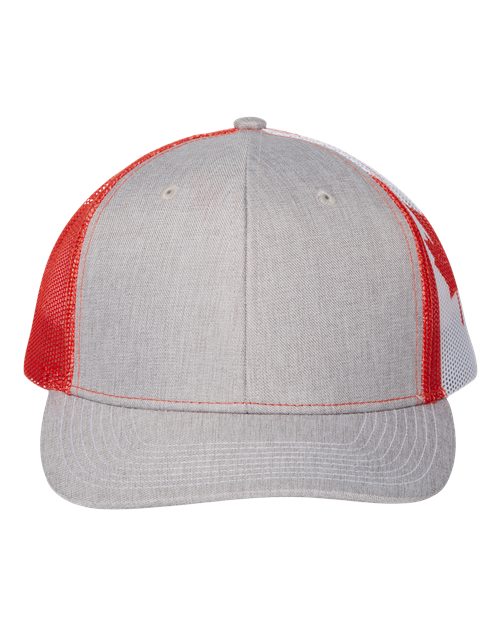 Kati S700M Printed Mesh Trucker Cap #color_Heather Grey/ Canada Flag