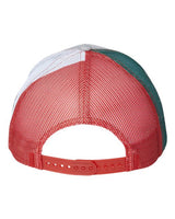 Kati S700M Printed Mesh Trucker Cap #color_Heather Grey/ Red/ Mexico Flag