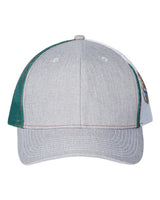 Kati S700M Printed Mesh Trucker Cap #color_Heather Grey/ Red/ Mexico Flag