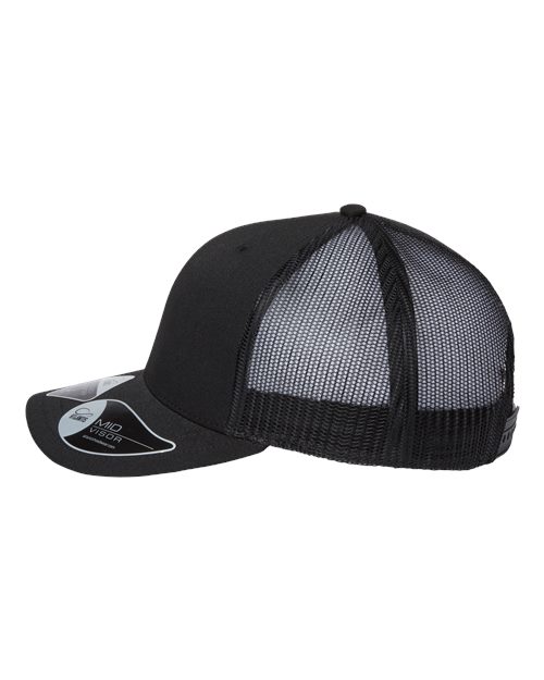 Atlantis Headwear BRYCE Sustainable Trucker Cap #color_Black/ Black
