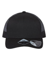Atlantis Headwear BRYCE Sustainable Trucker Cap #color_Black/ Black