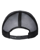 Atlantis Headwear BRYCE Sustainable Trucker Cap #color_Dark Grey/ Black