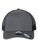 Atlantis Headwear BRYCE Sustainable Trucker Cap #color_Dark Grey/ Black