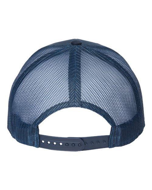 Atlantis Headwear BRYCE Sustainable Trucker Cap #color_Navy/ Navy