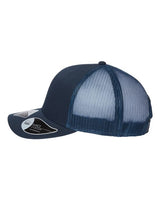 Atlantis Headwear BRYCE Sustainable Trucker Cap #color_Navy/ Navy