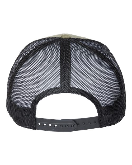 Atlantis Headwear BRYCE Sustainable Trucker Cap #color_Olive/ Black