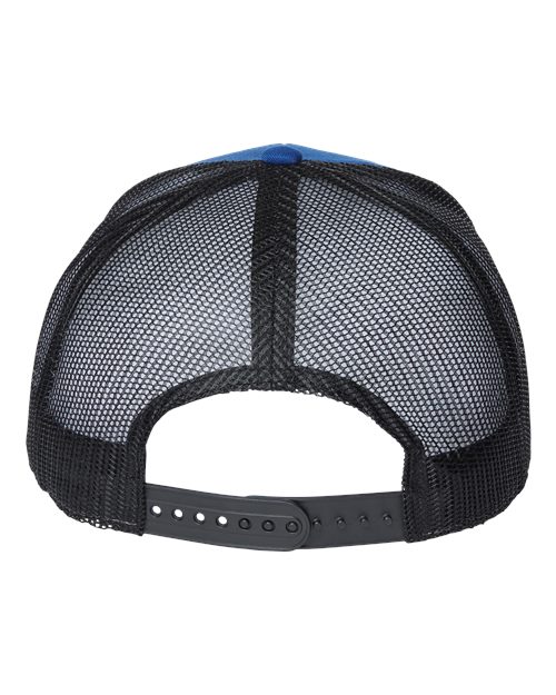 Atlantis Headwear BRYCE Sustainable Trucker Cap #color_Royal/ Black