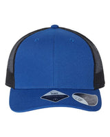 Atlantis Headwear BRYCE Sustainable Trucker Cap #color_Royal/ Black