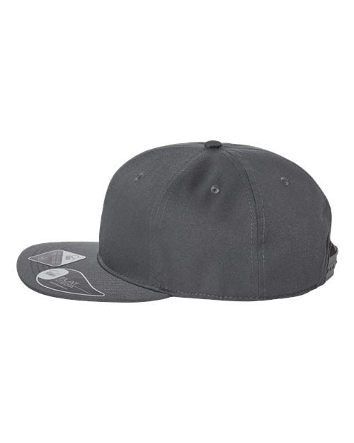 Atlantis Headwear JAMES Sustainable Flat Bill Cap #color_Dark Grey