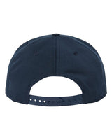 Atlantis Headwear JAMES Sustainable Flat Bill Cap #color_Navy