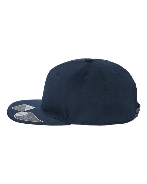 Atlantis Headwear JAMES Sustainable Flat Bill Cap #color_Navy