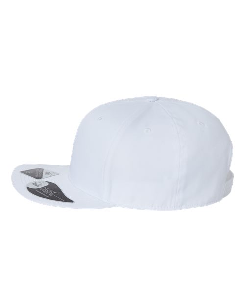 Atlantis Headwear JAMES Sustainable Flat Bill Cap #color_White