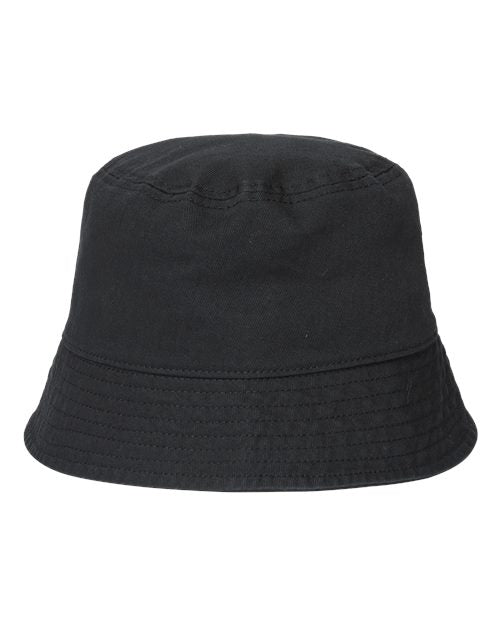 Atlantis Headwear POWELL Sustainable Bucket Hat #color_Black