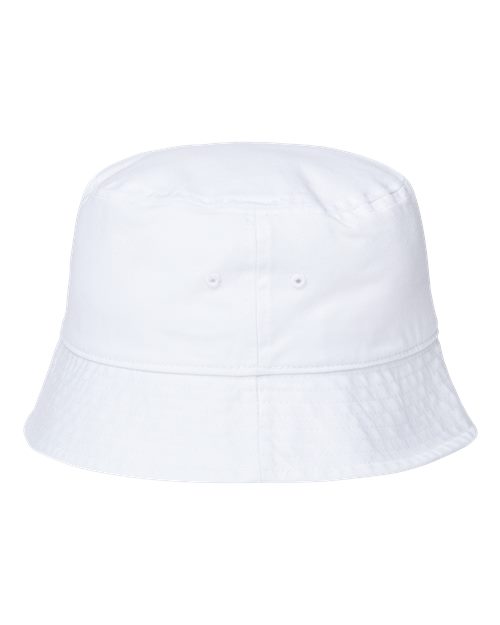 Atlantis Headwear POWELL Sustainable Bucket Hat #color_White