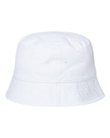 Atlantis Headwear POWELL Sustainable Bucket Hat #color_White