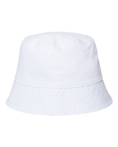 Atlantis Headwear POWELL Sustainable Bucket Hat #color_White