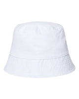 Atlantis Headwear POWELL Sustainable Bucket Hat #color_White