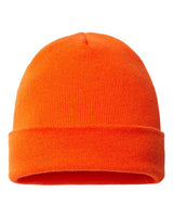 "CAP AMERICA TKN24 USA-Made 12" Cuffed Beanie #color_Deep Orange"