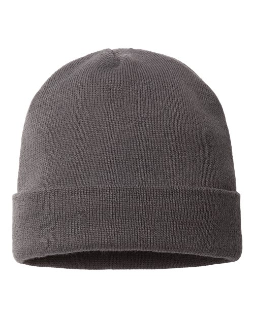 "CAP AMERICA TKN24 USA-Made 12" Cuffed Beanie #color_Iron Grey"