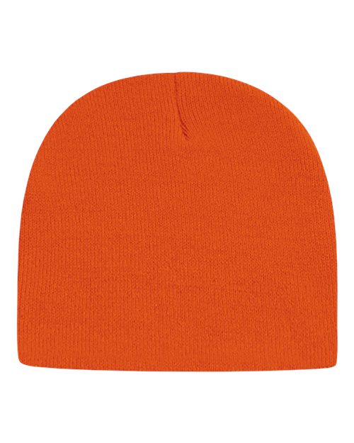 "CAP AMERICA TKN28 USA-Made 8 1/2" Beanie #color_Deep Orange"