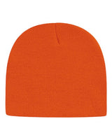 "CAP AMERICA TKN28 USA-Made 8 1/2" Beanie #color_Deep Orange"