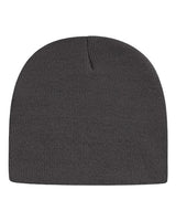 "CAP AMERICA TKN28 USA-Made 8 1/2" Beanie #color_Iron Grey"
