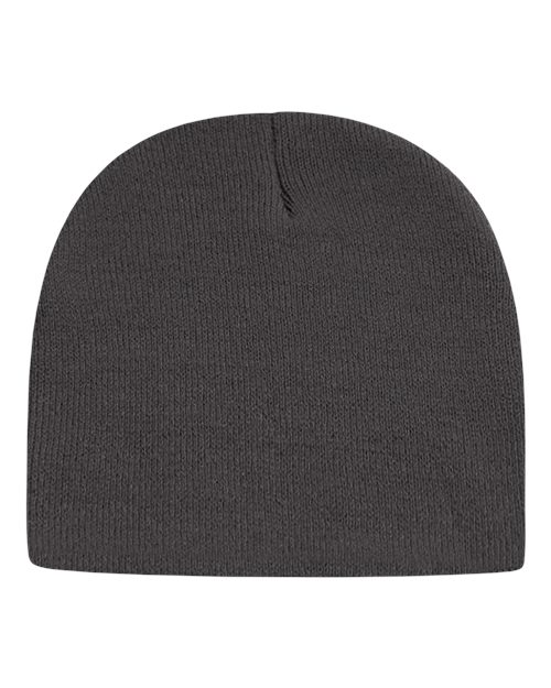 "CAP AMERICA TKN28 USA-Made 8 1/2" Beanie #color_Iron Grey"