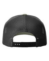 Richardson 112FP Five-Panel Trucker Cap #color_Loden Green/ Black