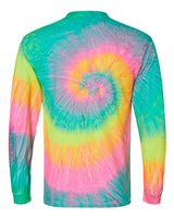 Colortone 2000 Tie-Dyed Long Sleeve T-Shirt #color_Minty Rainbow