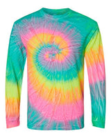 Colortone 2000 Tie-Dyed Long Sleeve T-Shirt #color_Minty Rainbow